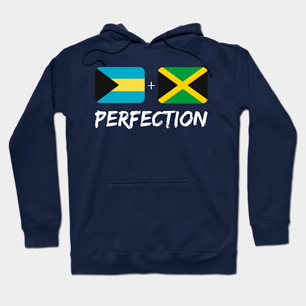 Bahamian Plus Jamaican Perfection Heritage Flag Hoodie by Just Rep It!!